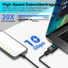 Quevati USB A to USB C Adapter (2 Pack), 10Gbps