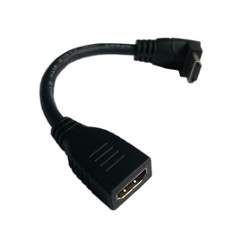 zdyCGTime 5 Inch HDMI Up Angle 90 Degree Vertical Right Cable -Supports 4K@60Hz, High Speed, HDMI 2.0 Ready - UHD, Ethernet & Audio Return - Video 4K 2160p, HD 1080p, 3D.(Male-Female)
