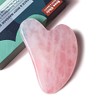 Rena Chris Rose Quartz Gua Sha, Natural Jade Gua Sha