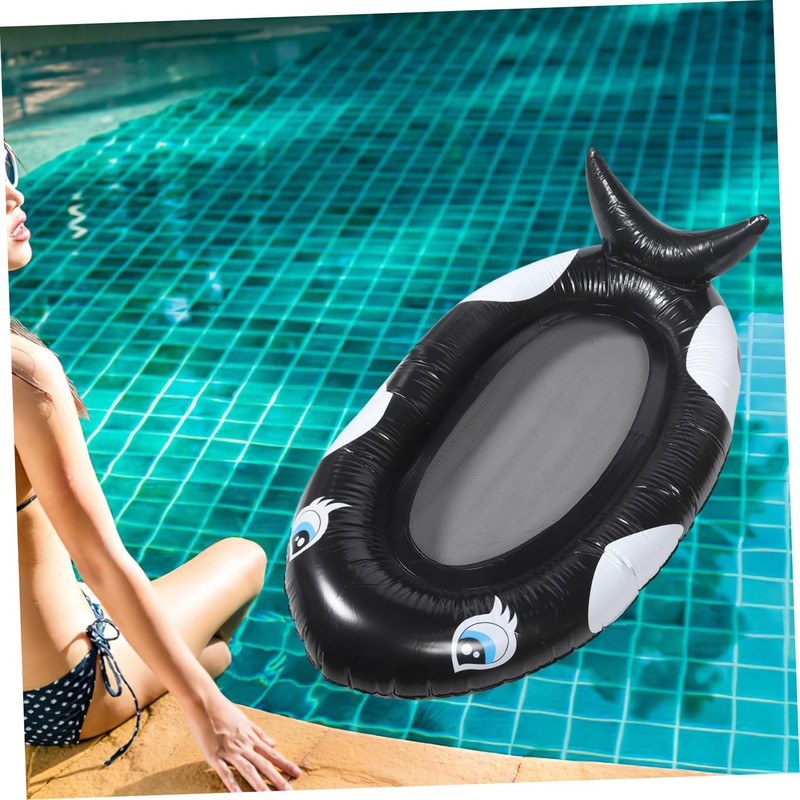 WHAMVOX Swimming Pool Floating Mat Mesh Chair Design Inflatable Recliner