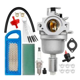 Anxingo 594601 796587 591736 Carburetor for B&S Craftsman Riding Lawn Mower Tractor Intek Single Cylinder OHV Motor Nikki Carb with Gasket and Cleaning Tools