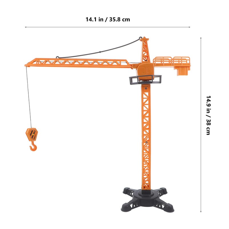 Sewroro Crane Truck Toy with Movable Parts 14.96 Inch Plastic