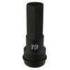 フラッシュツール インパクト用ヘキサゴンレンチ 4H-19 6角寸法:19×全長:78mm