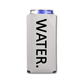 Funny Slim Can Cooler - Water. Funny Spiked Seltzer Drink Accessory Gift Ideas - Skinny Coolie