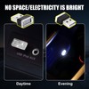 Ziciner 4 PCS USB LED Car Interior Atmosphere Lamp, Portable