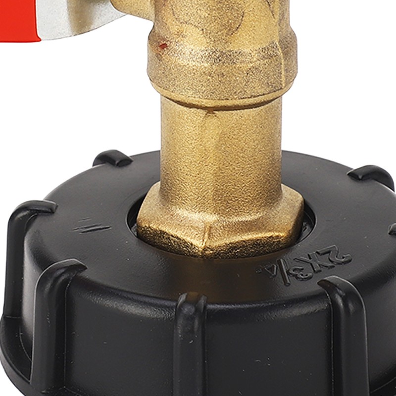IBC Tote Adapter 3/4in Brass Tote Fitting Coarse Thread 275‑330