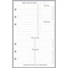 Compact Size Daily Task Planner Insert, Sized and Punched for
