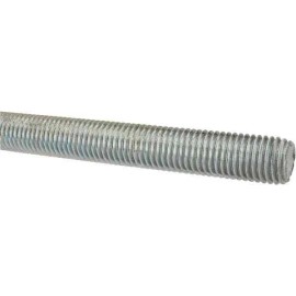 Made in USA 3/4-10 UNC RH Threaded Rod, Zinc Plated Low Carbon Steel, 3' Long