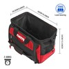 WORKPRO 16" Top Wide Mouth Tool Bag with Water Proof