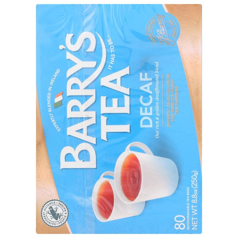 Barrys Decaf Tea 80 Bags (Pack of 2). by Barry's