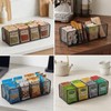 Qinpufu Spice Organizer for Cabinet, 6 Grid Metal Spice Rack,