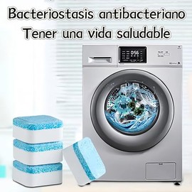 Limpiador Lavadora：Limpiador efervescente bactericida totalmente automático para lavadoras de rodillos y wavers, 12 piezas