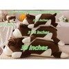 Rniuc Dog Stuffed Animals,Brown 17.7in Puppy Plush Plushies Cute Dog
