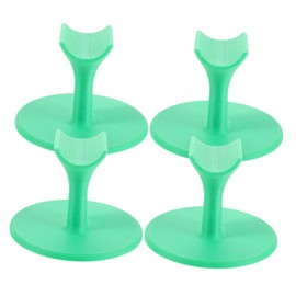 Baluue 4Pcs Nail Art Support Stand with Nonslip Base Durable Ergonomic Nail Painting Finger Rest Holder for Manicure Practice and Professional Use