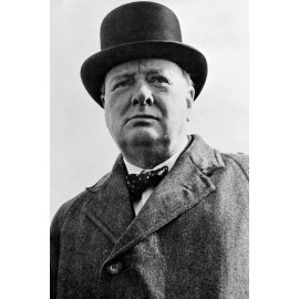 SIR WINSTON CHURCHILL BRITISH PRIME MINISTER 4X6 VINTAGE PHOTOGRAPH REPRINT