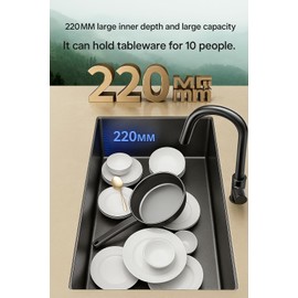 NuoJing Stand art Pro 30 -inch Undermount Single Bowl 16 Gauge Stainless Steel Kitchen Sink (only sink)