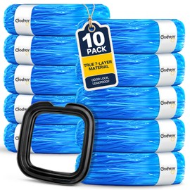 Godyoy 10Pack Cat Litter Refill Bags Compatible with Litter Genie XL+/Plus/Standard/Style/Desgin Pail, Litter Bags with 7-Layer Odor Control Technology, 23 Months Supply (Cartridge NOT Included)