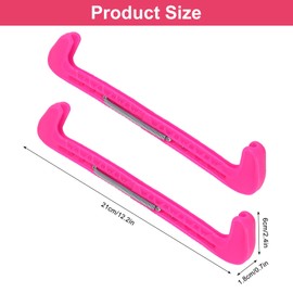 DELAESI Skate Protector Ice Skate Blade Protector Figure Skating Adjustable Ice Skate Protector with Spring Ice Skate Blade Protection Figure Skating Accessories for Most Ice Skate Sizes
