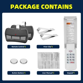 for Genie Garage Door Opener Remote Keypad, 2 for Genie Garage Door Opener Remote Replacement GITR-3 OCDTR-3 37517S, 1 for Genie Garage Door Opener Keypad GK-R 37332R OKP-BX GK-BX GWKP, GWK-IC, ACSDG