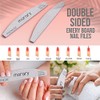 Lima de uñas de grano 100/180 para uñas naturales, uñas