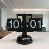 Rolling Alarm Clock Auto Flip Digital Clock Home Decors Retro