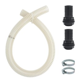 Barrel Trading IBC Overflow Connector Set 1 m 1.25 Inch for IBC Container - Silver, Plastic, Connection Kit, Hardware Parts, 1 Piece