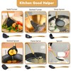Silicone Cooking Utensils Set, 17pcs Kitchen Utensil Set with Rotatable