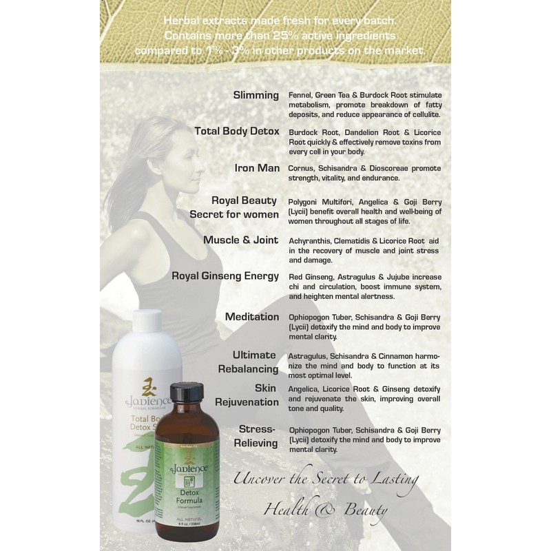 Jadience Total Body Detox Tea “7-Day / 28 Cups of