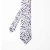 Ambesonne Men's Tie, Lavender Blossom Flowers, 3.7", Eggshell Multicolor