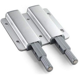 Push to Open Door Catches Push Latch Cupboard Magnetic Double Push Opener Latch Heavy Duty Touch Open Door Closing for Drawer Closer Wardrobe Closure