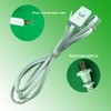 6 ft /1.9M White Lamp Cord with Switch,1 Pack 2