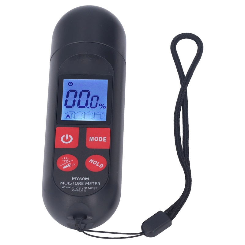 MY60M Moisture Meter LCD Screen Display Moisture Detector for Wood