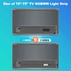 Tatazone Bluetooth RGBWW LED Lights for 70-75 Inch TV with