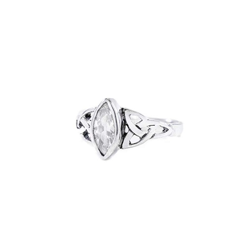 Windalf Bohemia RIGANI 9mm Celtic Love Knot Ring with Crystal