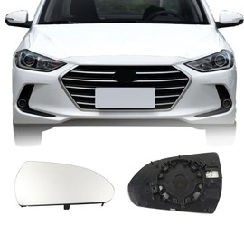 Passenger Side Mirror Replacement Glass for Hyundai Elantra 2017 2018,Automotive Exterior Heated Right Side View Mirror Glass for 2017 2018 Hyundai Elantra(SKOUIO 01-S)