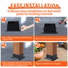 4" x 4" Post Base, 1 Pcs Post Brackets Inner