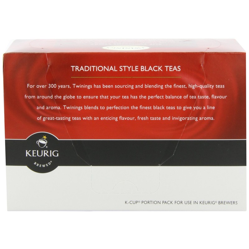 Twinings English Breakfast Decaffeinated Tea, K-Cup Portion Pack for Keurig