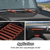 JeCar 10pcs Orange Windshield Wiper Covers Trim Kit for 2007-2018