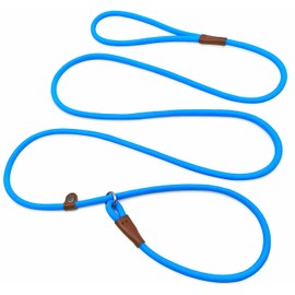 MayPaw Slip Lead Control Leash for Dogs No Pull, 13+ Colors Classic Dog Leash 7FT Pet Slip Leash, 1/4” Rope Leash for Small Medium Animals (7ft*1/4", Blue)