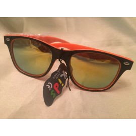 Kids UV 400 Neon Bright Orange And Black Polarized Sunglasses For Kids-New