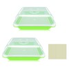 Legigo 2 Pack Seed Sprouter Trays with Lids- Soil-Free Cultivation