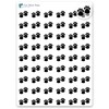 Paw Pet Planner Stickers / 54 Gold Foil (1/2”) /