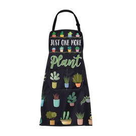 FUSTMW Just One More Plant Apron with Pockets Plant Lover Gifts Gardener Apron for Women Men Gardening Lover Gifts, Plant Apron, One Size