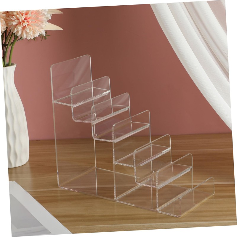 1pc Acrylic Wallet Holder Purse Rack Stand Pocketbook Hanging Handbag