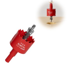 8" (203mm) Bi-Metal M42 High Speed Steel Hole Saw with Pilot Drill Bit, Smooth Cutting Edge for PVC, Drywall, Wood, Plastic, Gypsum Board, Rubber, Thin Metal