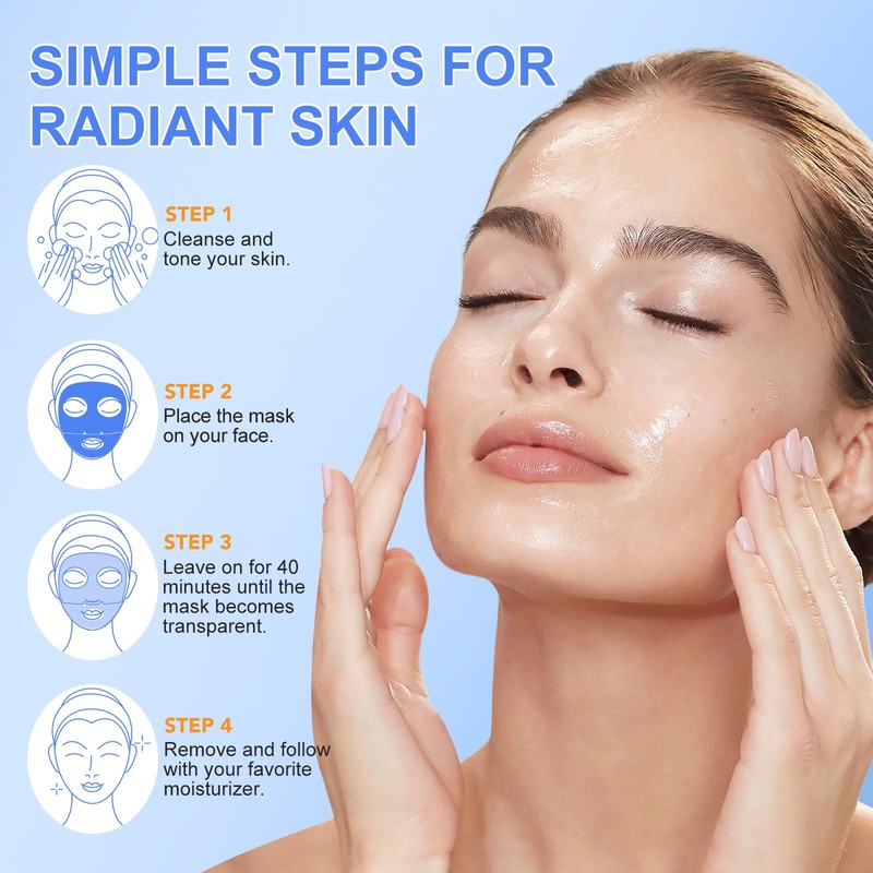 Collagen Face Mask,Deep Collagen Overnight Mask,6Pcs Biodance Collagen Mask,Face Masks