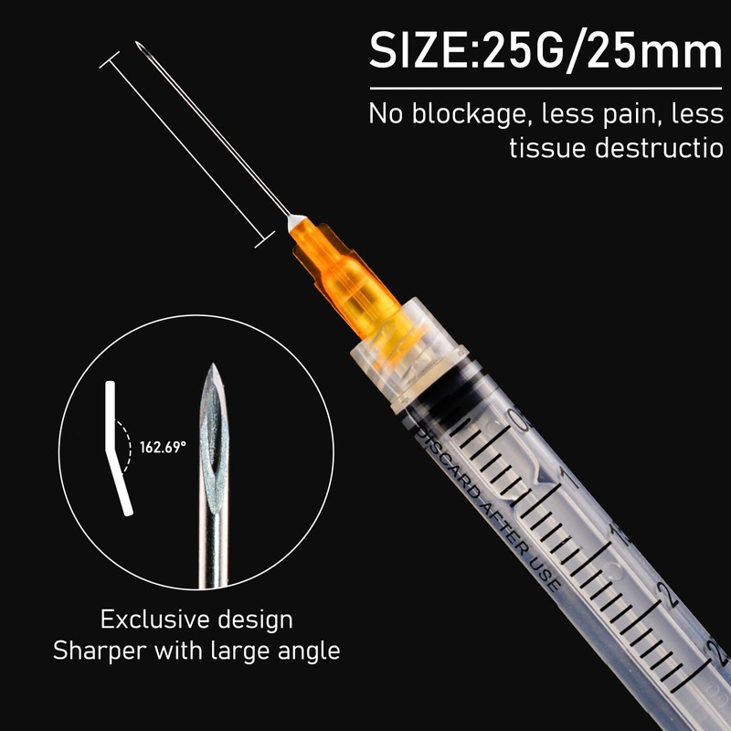 2.5ml 25Ga 25mm Disposable Sterile, Individually Wrapped Pack of 20
