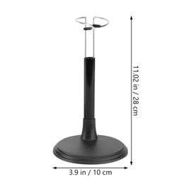 NUOBESTY 2Pcs Doll Stand Display Holder Doll Support Bracket Bear Stand Mannequin Model Display Holder for DIY Craft Dolls Making Supplies Black 35cm