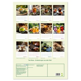 Tee-Reise - Entdeckungen aus aller Welt (Wandkalender 2026 DIN A2 hoch), CALVENDO Monatskalender: Entdecken Sie die faszinierende Vielfalt des Tees (CALVENDO Lifestyle)