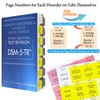 Upgraded Index Tabs for DSM-5-TR 2022, 94 Printed DSM-V-TR Tabs,